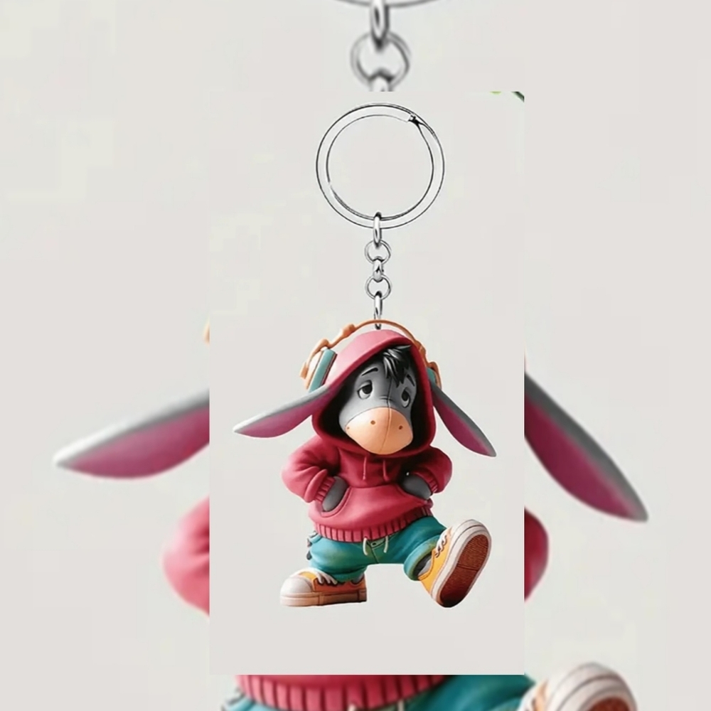 Eeyore 2D Acrylic Keychain